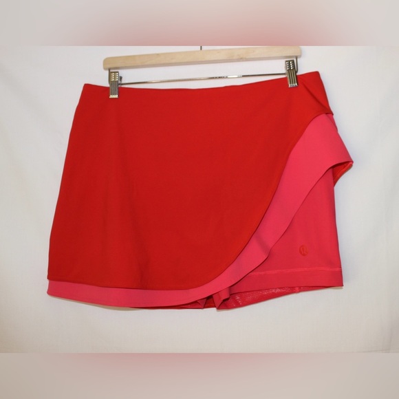 lululemon athletica Pants - Women’s Lululemon Asymmetrical Layered High-Rise Tennis Skort Skirt Size 12